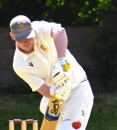 Adam Saynor watches the ball on to the bat in defence